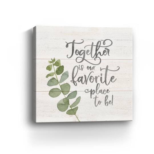 Natural Inspiration Together Square Canvas Giclee